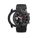 SIKAI CASE Protectora de Carcasa Proteger Compatible con Amazfit GTR 47mm Anti-Arañazos PC Moda Slim Colorido Marco Caso Cubierta Proteger Shell para Amazfit Lightweight Protector (Negro)