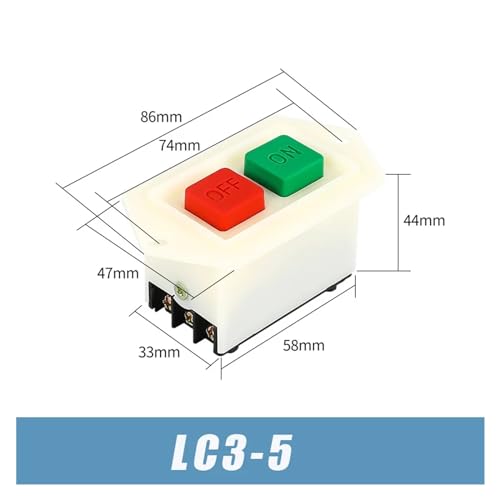 Interrupteur ON-OFF LC3-10 triphasé 10A pour commande de perceuse - 4