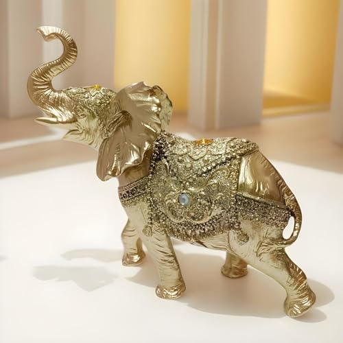 Figurines de collection éléphant et statuettes décoratives en résine - 4
