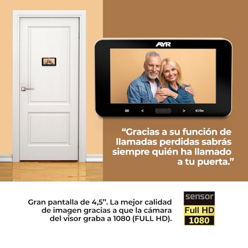 Mirilla digital de alta gama 759-HD Lite Full HD acabado níquel satinado 5