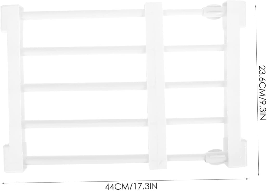 KOMBIUDA Adjustable Closet Shelves Closet Rod Shelf Wall-Mounted Storage Partition Easy Install