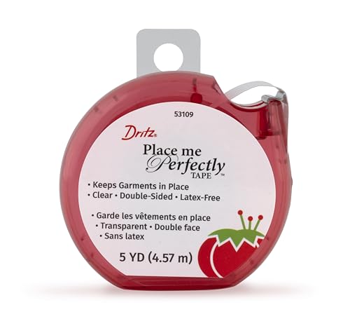 Dritz Place Me Perfectly Tape, 5 Yards, Clear