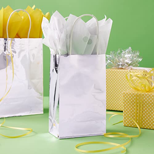 Celebrate It MICHAELS Small Silver Gift Bag Value Pack