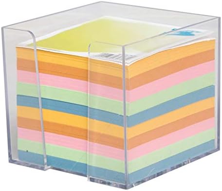 OfficeCentre® Jumbo Memo Jotter Block Cube Holder Paper Note Loose Sheets Refill (Multicolour with Holder)