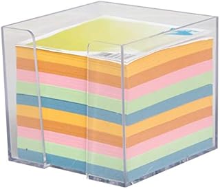 OfficeCentre® Jumbo Memo Jotter Block Cube Holder Paper Note Loose Sheets Refill (Multicolour with Holder)