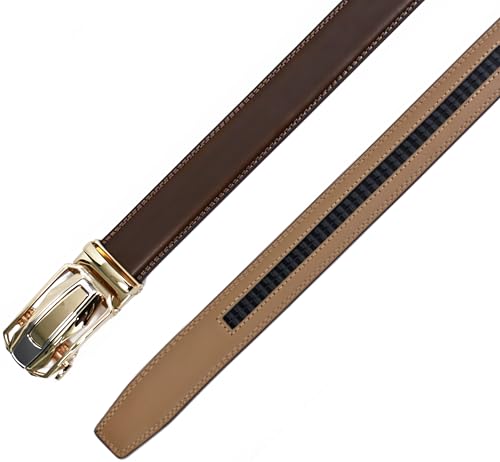 Image of WildHorn Men's Genuine Leather Belt for Men| Premium Auto-Lock Buckle | Adjustable up to 48 inch | Formal & Casual Wear | Micro-Adjust Fit | Stylish Gift Box Included