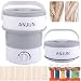 Scaldacera Elettrico, kit per depilazione,Scaldacera,Depilazione Ceretta Indolore con 5 Sacchetti di Cera Brasiliana Wax Warmer Set, 30 Spatole di Legno, depilazione indolore