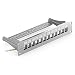 Produktbild deleyCON 12 Port Patchpanel Patchfeld Modular für Keystone Module 1 HE 10" Zoll Rackeinbau Kompatibel CAT5 CAT6 CAT7 CAT8 LAN Netzwerk Verlegekabel Grau