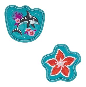 SCOUT Schulranzen-Zubehör Funny Snaps Move 2er Set Aloha hellblau