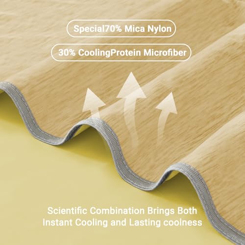 Image of Cooling Blanket Twin Size 60 inchx80 inch, Summer Lightweight Breathable Ice Blanket, Cooling Blankets for Hot Sleepers Night Sweats Adults Absorb Heat Keep Cool