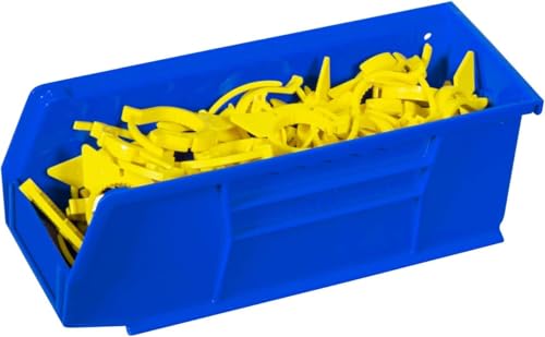 Miniatura 6 de Akro-Mils 30224 Akrobins Plastic Storage Bins, Space-Saving Stackable Bins For Garage, Pantry, Craft Organization, 27,6 Cm X 10,5 Cm X 10,2 Cm, Blue, 12-Pack