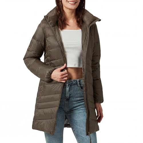 Women's Winter Puffer Coat with Detachable Hood