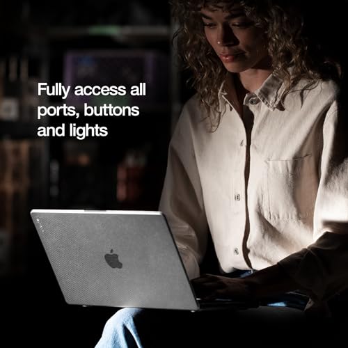 Incase Dots Hardshell with Makrolon&reg; - MacBook Pro 13 inch Case - 2022, 2020, M2, M1 - MacBook Case, Laptop Cover, Protective Hard Shell, Scratch Resistant (Clear)