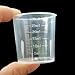 Produktbild kurkip Messbecher Klein 30ml Kunststoff 10 Stk Mini meßbecher, Präzisions Messbecher mit Waage, Messbecher Dosierhilfe für Waschmittel, Küche Backen, Labor, Kochen, Measuring Cup