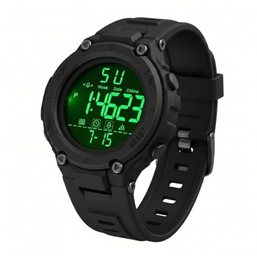 Recopilación de Reloj Digital para Niños - 5 favoritos. 43 Reloj Deportivo Digital para Niño Estilo Militar Táctico, Resistente al Agua 3ATM para Lavado de Manos y Lluvia, Multifunción con Cronómetro, Alarma y Luz LED de Fondo, Reloj...