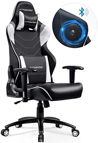 Gtracing Music Gaming Chair With Bluetooth Speakers Patented Audio Racing Chair Heavy Duty Ergonomic Multi Function E Sports Chair For Pro Gamer Gt899 Gray Amazon Com Au Home