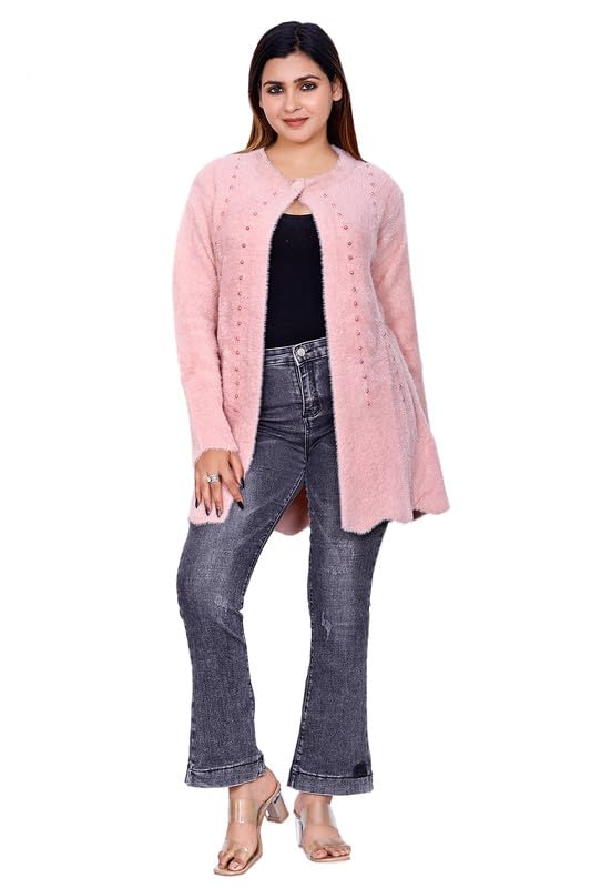 nri fashion Woollen Comfortable Stylish Winter Wear Winterwear Shrug for Women (Brown, L)-picture-37