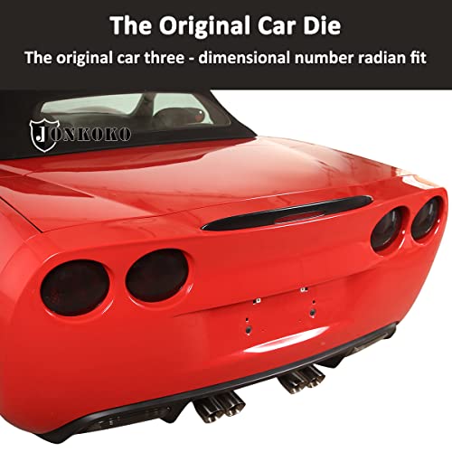 Jonkoko Car Rear Tail Foglights Lamp Frame Cover For Chevrolet Corvette C6 2005-2013 Rear Bumper Reflectors Lights,Highbrake Light Stickers,Auto Exterior Taillight Cover (Rear Tail Light Cover) #TOP2