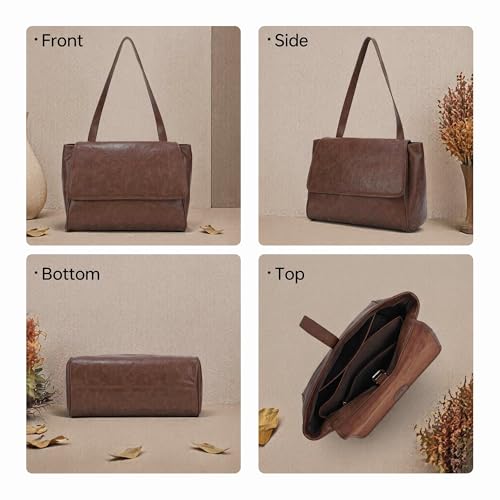 Bolso Shoulder para Mujer, Satchel Vegano Vintage miniatura 6