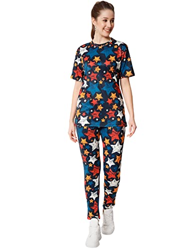 Image of Yuvraah Women's Polyester Printed Tracksuit