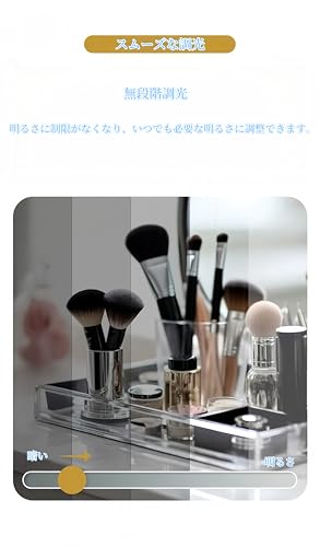 HNHAOXI 化粧鏡 女優ミラー 卓上 ハリウッドミラー FXHZJHXI-20241105 の商品画像 8