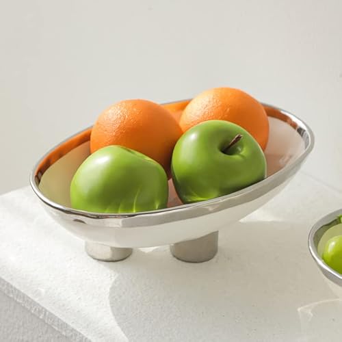 Roowintoo 9.9-Inch Dining Table Food Plate, Kitchen Counter Fruit Plate,Holiday Dining Table Center Decoration,Suitable For Family Gatherings, Table Decorations, Etc #TOP2