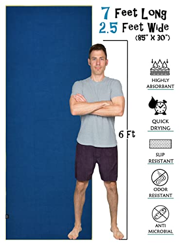 Tatago Xl Hot Yoga Towel & Sweat Towel For A Standard Or Xl Yoga Mat-Soft Microfiber & Silicone Yoga Towels For Hot Yoga Non Slip Long & Wide-From Workout Towel To Large Hot Yoga Mat Towel #TOP1