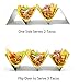 HapWay Taco Holder Stand, 4 Pack Stainless Steel Taco Truck Tray Style, Mexican Food Taco Rack Shells, Safe for Baking, Dishwasher and Grill Safe