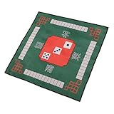 KOMBIUDA Verdickte rutschfeste Mahjong Tischdecke Schalldämpfende Quadratische Spielmatte für...