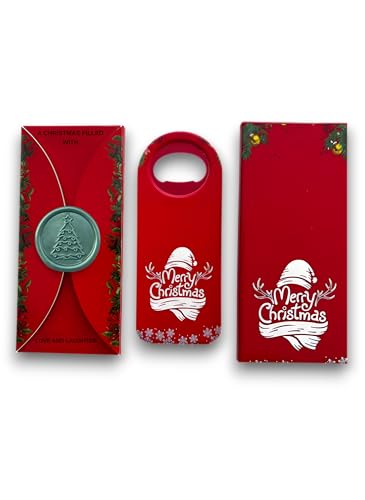 Personalized Christmas Bottle Opener Favors, Bulk Bottle Opener Magnet for
