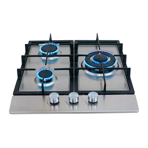 La Mejor Selección de Parrilla Supra Top 5. 45 SUPRA Parrilla a Gas de 3 Quemadores para Empotrar de 45 cm Mod. BERARDI