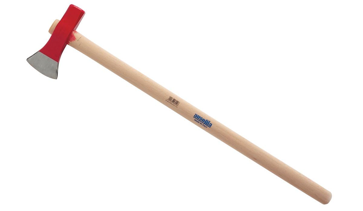 AUSONIA - ASCIA DA SPACCO SCURE ACCETTA DA LEGNA MAZZA SPACCALEGNA MAZZASCURE DA 2,5 kG CON MANICO LEGNO