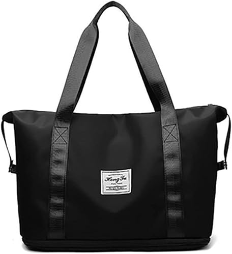 Aioweika Bolsa de viaje de viaje bolsa de deporte impermeable expandible bolsa de gimnasio bolsa de hombro para fin de semana de mano para mujer