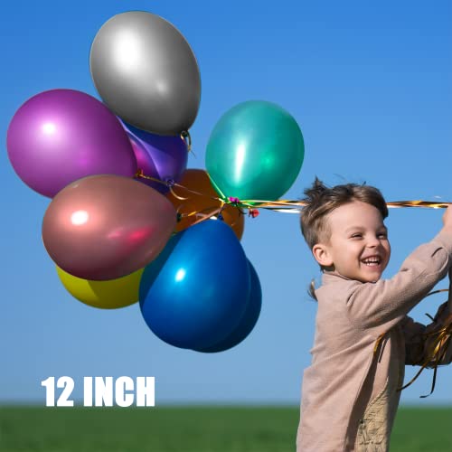 120Pcs 12Inch Metallic Assorted Balloons For Party Thick Latex Chrome Balloons For Birthday Wedding Engagement Anniversary Christmas Festival Picnic Or Any Friends & Family Party Decorations #TOP2