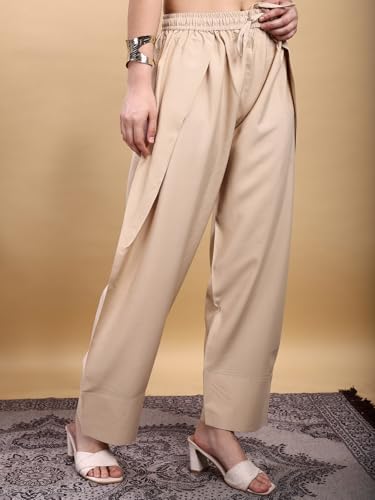 Image of Womanista Women's Viscose Rayon Fabric Farsi Salwar | Comfortable Fit & Lightweight Pant | Casual Summer Cotton Bottom for Women | Available in Plus Size