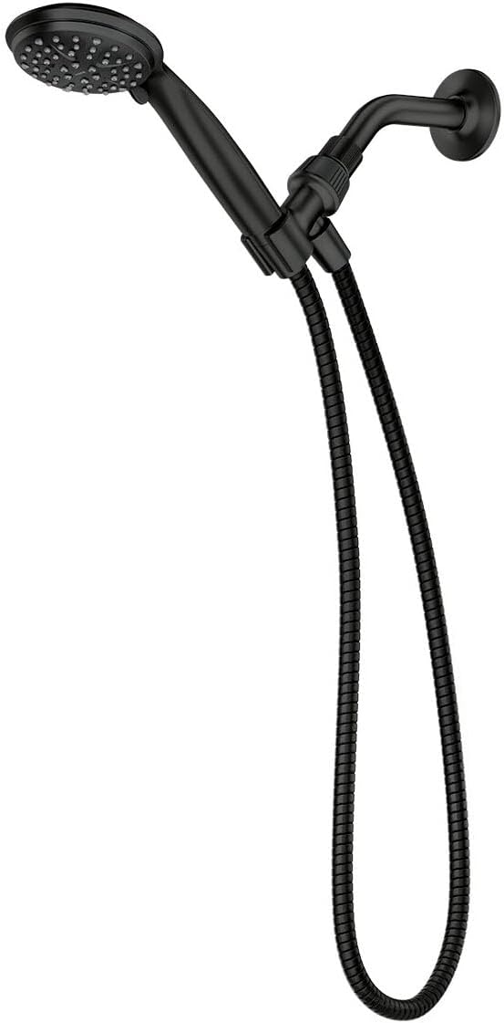 Moen Attune 6-Setting Sprays Handshower Shower Head, includes Bracket and 60" Flexible Metal Hose, Matte Black, 218H0BL