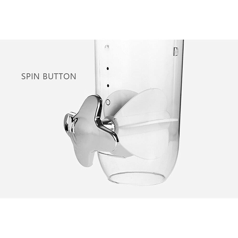 Dispensador de cereales montado en la pared, dispensadores de alimentos, 2 unidades, dispensador de cereales doble seco para montaje en pared, dispensador de dulces con 2 tazas para almacenar granos