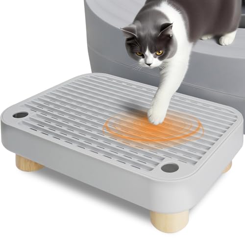 Self-Cleaning Litter Box Step – Removable Top, Waterproof & Non-Slip