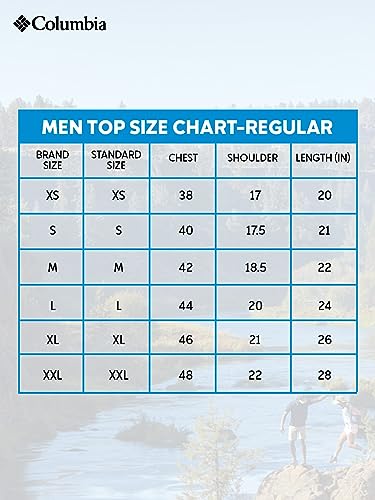 Columbia Men's Evapouration Jacket, Compass Blue, Medium #TOP1