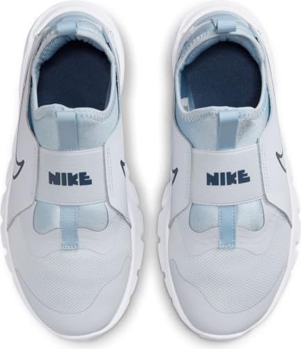 Nike Flex Runner 2 Big Kids' Road Running Shoes (DJ6038-010, Football Grey/Light Armory Blue/White) Size 4.54