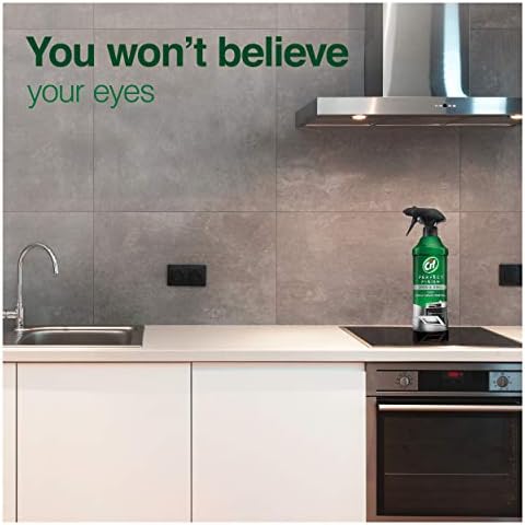 Cif Perfect Finish Oven and Grill 100% Grease Removal Specialist Cleaner Spray for Everyday Cleaning, 435ml