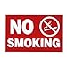 ADVANTUS No Smoking Sign, 12 x 8 Inches, Red/White (83639)