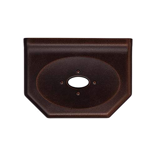 Questech Geo Flatback Bathroom Floating Shower Shelf, Wall Mounted Soap Dish, 5 Inches, Oil Rubbed Bronze Metal Finish