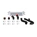 Mishimoto MMINT-MUS4-15KWSL Performance Intercooler Kit Compatible With Ford Mustang EcoBoost 2015-2018 Silver Cooler, Black Pipes