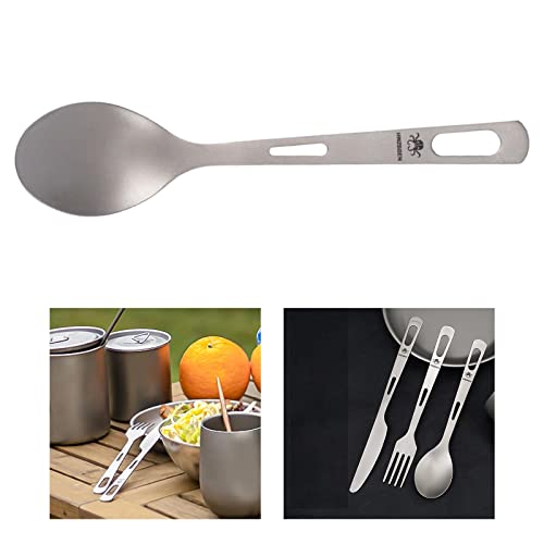 Bddalpke Titanium Spoon Camping Tableware Cutlery For Hiking And Outdoor Traveling #TOP1
