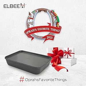 Elbee Home Set of 8 Durable Non-Stick Carbon Steel Baking Bricks for Easy Storage Elbee Home Set of 8 Durable Non Stick Carbon Steel Baking Bricks for Easy Storage