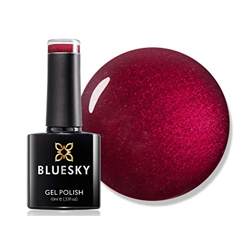 Bluesky Gel-Nagellack, AW2020, Lady Snow Herbst- und Winter-Kollektion 2020, Bansko AW2016 Rot, langlebig, splitterfest, 10 ml (muss unter einer UV-/LED-Lampe gehärtet werden)
