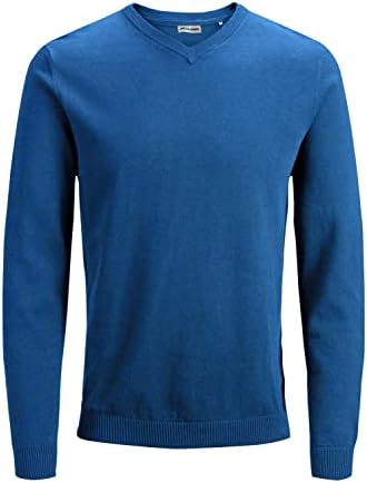 JACK & JONES JJEBASIC KNIT V-NECK NOOS Sweter Mężczyźni