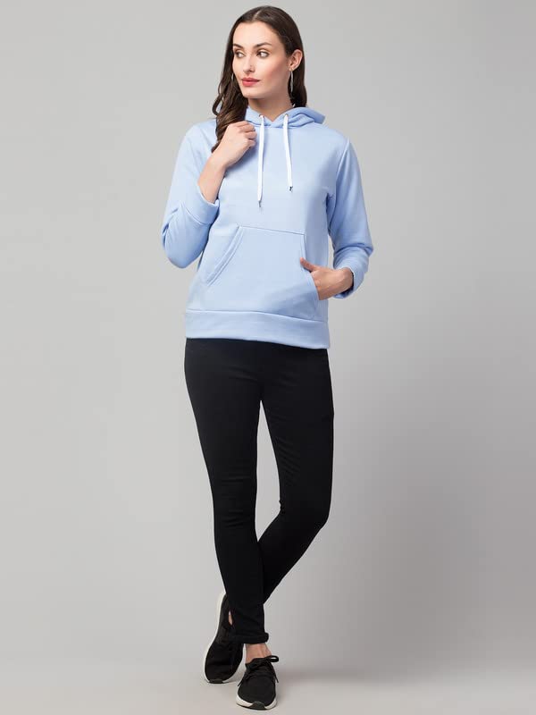 Image of Women's Fleece Plain Hoodie
