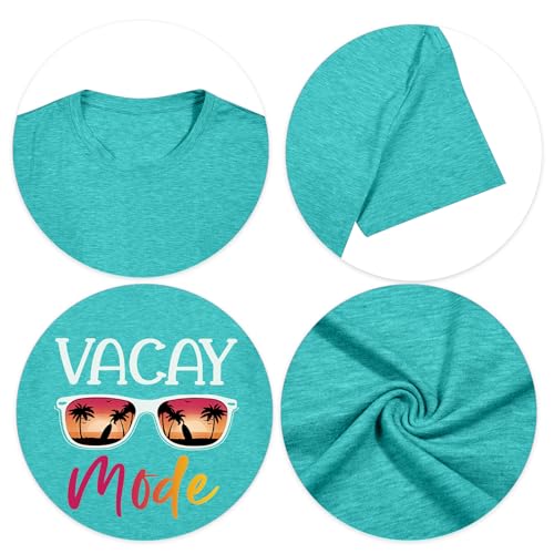 Image of Ohana Means Family Tshirt Women: Hawaii Tropical Graphic T-Shirt Summer Vacation Short Sleeve Tee Top